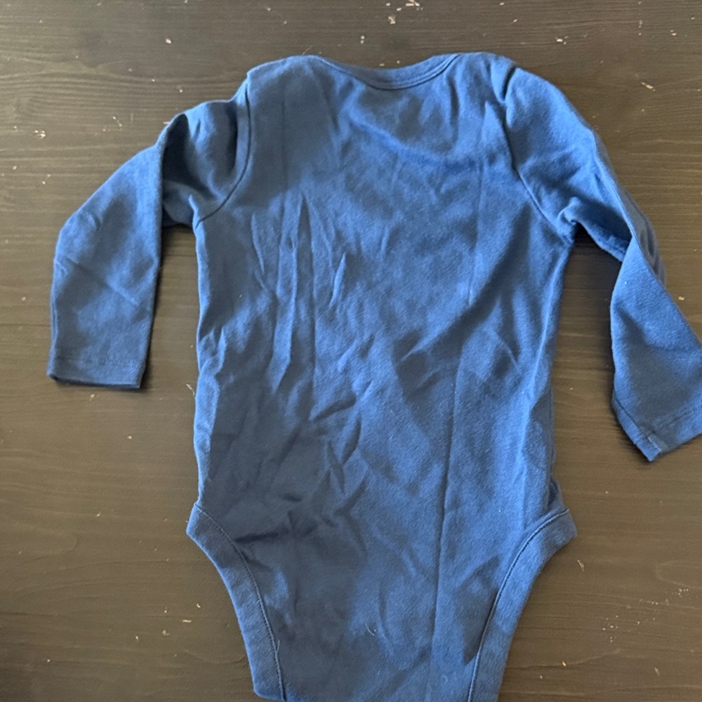 GAP Navy Long Sleeve Kids Bodysuit - Picture 3 of 5